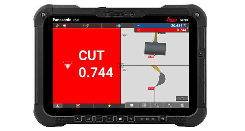 Leica iCON site excavator machine control solution for compact excavators